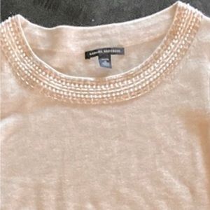 (Banana) Beaded collar sweater, can wear with anything.